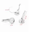 Stainless Steel Earring Round 8-12mm