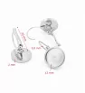 Stainless Steel Earring Round 8-12mm