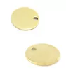 Stainless Steel Tag Pendants Round -1Pc+P