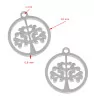 Stainless Steel Charm tree 10mm - 1Pc