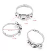 Stainless steel Finger Ring Setting 6mm - 1Pc