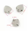 Stainless Steel Charm heart 8-11mm - 1Pc