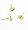 Stainless Steel 6mm Ear Studs with round 4mm 1PC+P