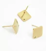 Stainless Steel Square Ear Studs 10mm 1PC