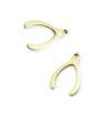 Stainless Steel Charm Wishbone 14x10mm - 1Pc