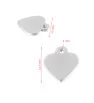 Stainless Steel heart pendant 15,5mm - 1Pc