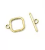 Stainless Steel Toggle Clasp Square 14mm - 1set