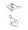 Stainless steel pendant 22mm - 1Pcs