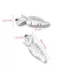 Stainless Steel Pendants Carrot 10x18mm - 1Pc