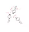 Stainless Steel Key charm 15mm - 1Pc