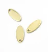 Stainless Steel Oval charm 12mm - 1Pc