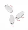 Stainless Steel Oval charm 12mm - 1Pc