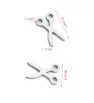 Stainless Steel Scissors charm 9mm - 1Pc