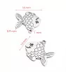 Stainless Steel Fish pendant 15mm - 1Pcs