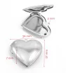 Stainless Steel Locket Pendant Heart 29mm - 1Pc