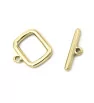 Stainless Steel Toggle Clasp 14x11mm - 1set