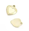 Stainless steel Heart pendant 19mm - 1Pcs