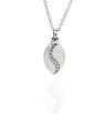 Stainless Steel rhinestone Bottle pendant with chain