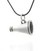 Stainless Steel Blackened Amplion pendant with chain