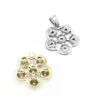 Stainless Steel pendant Flower 16mm