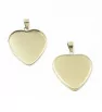 Stainless steel Heart pendant 20mm - 1Pc