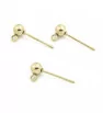 Stainless Steel Ear Studs 4mm 1PC+P