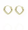 Stainless Steel earrings Tri-Edge Hoops