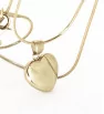 Stainless Steel Jewelry set Gold heart