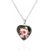 Stainless Steel Pendant Rose Heart