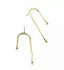 Stainless Steel Hollow Earring 37mm - 1Pc+P