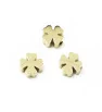 Stainless steel four-leaf clover bead 8mm - 1pc