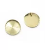 Polished Round Stainless steel pendant 18mm - 1Pc