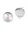 Polished Round Stainless steel pendant 18mm - 1Pc