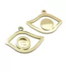 Polished Stainless steel pendant Eye 29mm - 1Pc