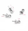 Stainless Steel pinch Bail 3x7mm - 1Pc