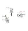 Stainless Steel pinch Bail 4x8mm - 1Pc