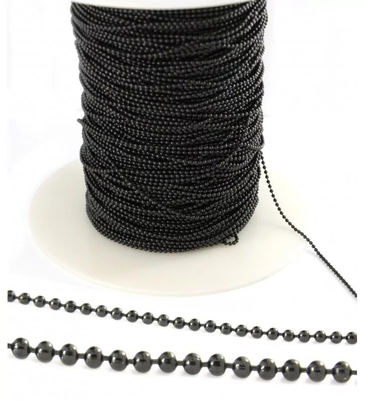 Black stainless steel ball shop chain