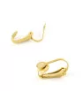 Stainless Steel Clip On Earring gold - 1Pc