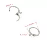 Stainless steel 316 Lever Back Earring - 1Pc+P