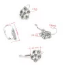 Stainless Steel Earrings Flower 16mm