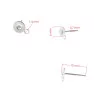 Stainless Steel Earring Post 6mm - 1Pc+P