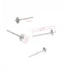 Stainless steel component for Earrings 304 13x3x0,7mm - 1Pc+P