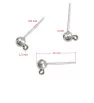 Stainless Steel Ear Studs 4mm 1PC+P