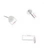 Stainless Steel Earring Post 316 3-10mm - 1Pc+P