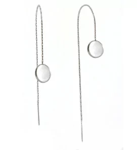 Chain Earring 316L Round 10mm - 1Pc