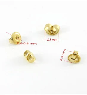 Clear Silicone Earring backs 3.5mm - Ear Clutch - Earnut