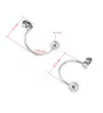 Stainless Steel ear nut with bead - 1Pc+P