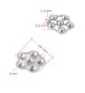 Stainless Steel pendant Flower 16mm