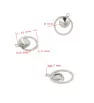 Stainless steel pendant rivoli 8mm - 1Pc