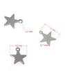 Stainless Steel star charm 11x9,5x0,7mm - 1Pc+P